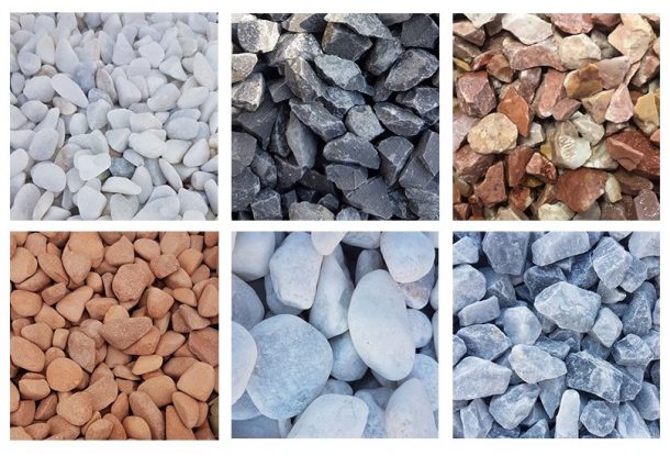 Relaxdays Graviers Décoratifs Jardin 5 Kg Blanc - Marbre 5-15 Mm Pour Parterres, Pots De Fleurs, Tombes Et Aménagements Extérieurs