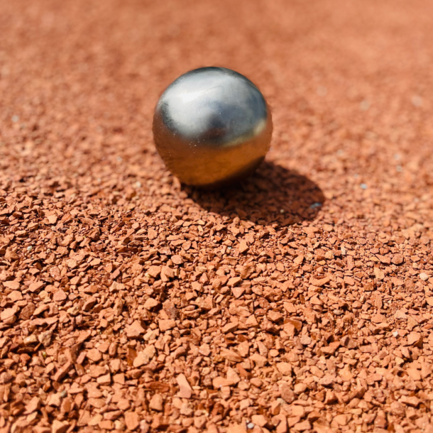 Sable stabilisé rouge pour boulodrome 0/6 | King Matériaux