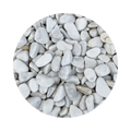 petit galet blanc marbre - King Matériaux