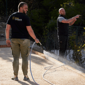 TERRAIN DE PÉTANQUE AVEC SERVICE DE POSE