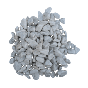 galet marbre blanc carrare 12/25mm pour jardin