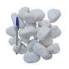 galet marbre blanc roulé 40/60 pour jardinière