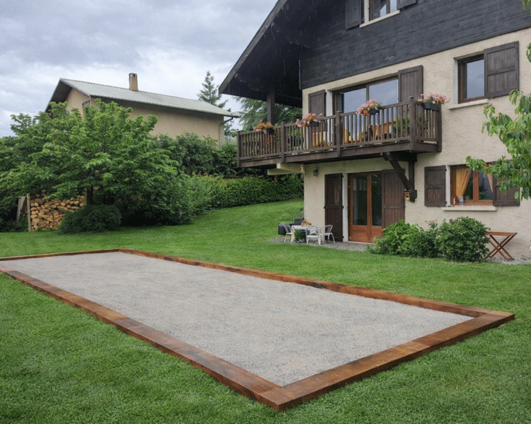 Sable stabilisé gris pour terrain de pétanque