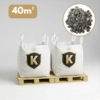 Pack 2 big bag galets roulés 16/22.4 pour votre terrasse