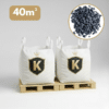 Pack de 2 big bag de galet noir ebano 12/25 pour vos jardins