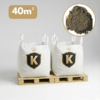 Pack de 2 big bag de sable lavé 0/4