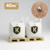 Pack de 2 big bag de sable rose pour terrain de pétanque