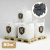 Pack de 4 big bag d'ardoise noire 30/70 pour vos massifs