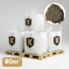 Pack de 4 big bag de sable lavé 0/4