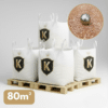 Pack de 4 big bag de sable rose pour boulodrome