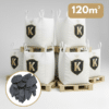 Pack de 6 big bag d'ardoise noire 30/70 pour votre jardin