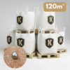 Pack de 6 big bag de sable rose pour terrain de pétanque