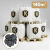 Pack de 7 big bag d'ardoise noire 30/70 pour vos massifs