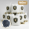Pack de 8 big bag de galet noir 12/25 pour vos massifs