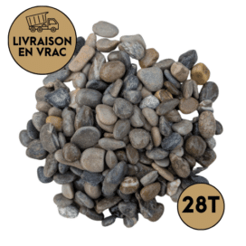 Gravier roulé gris 6/16 mm en vrac