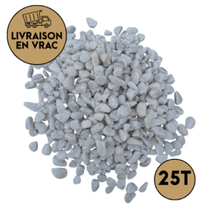 Galet de marbre blanc 8/12 mm