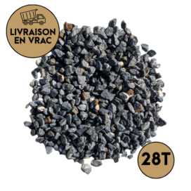 Gravillons concassés marbre bleu-gris 10/14 mm en vrac
