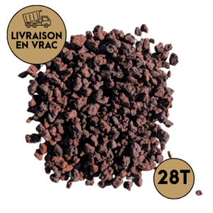 Pouzzolane concassée rouge 6/12 mm en vrac