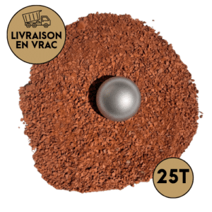 Sable stabilisé rouge 0/6 mm en vrac